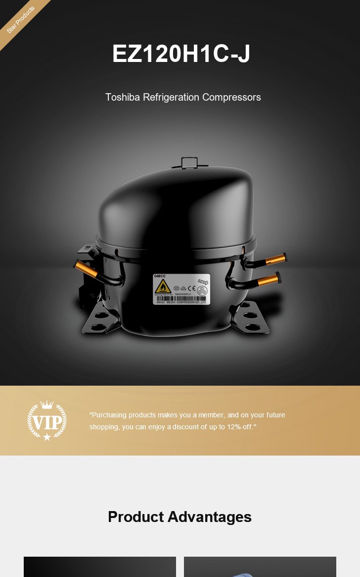 Toshiba Compressor EZ120H1C-J, technical parameters pdf, structure diagram
